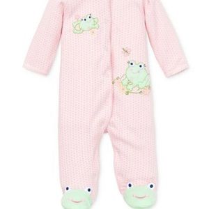 9M Little Me Frog Footie PJs